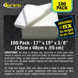 Starbrite - Bulk Bilge Pads - 200 Count - 17" x 19" x 3/16" - 91820