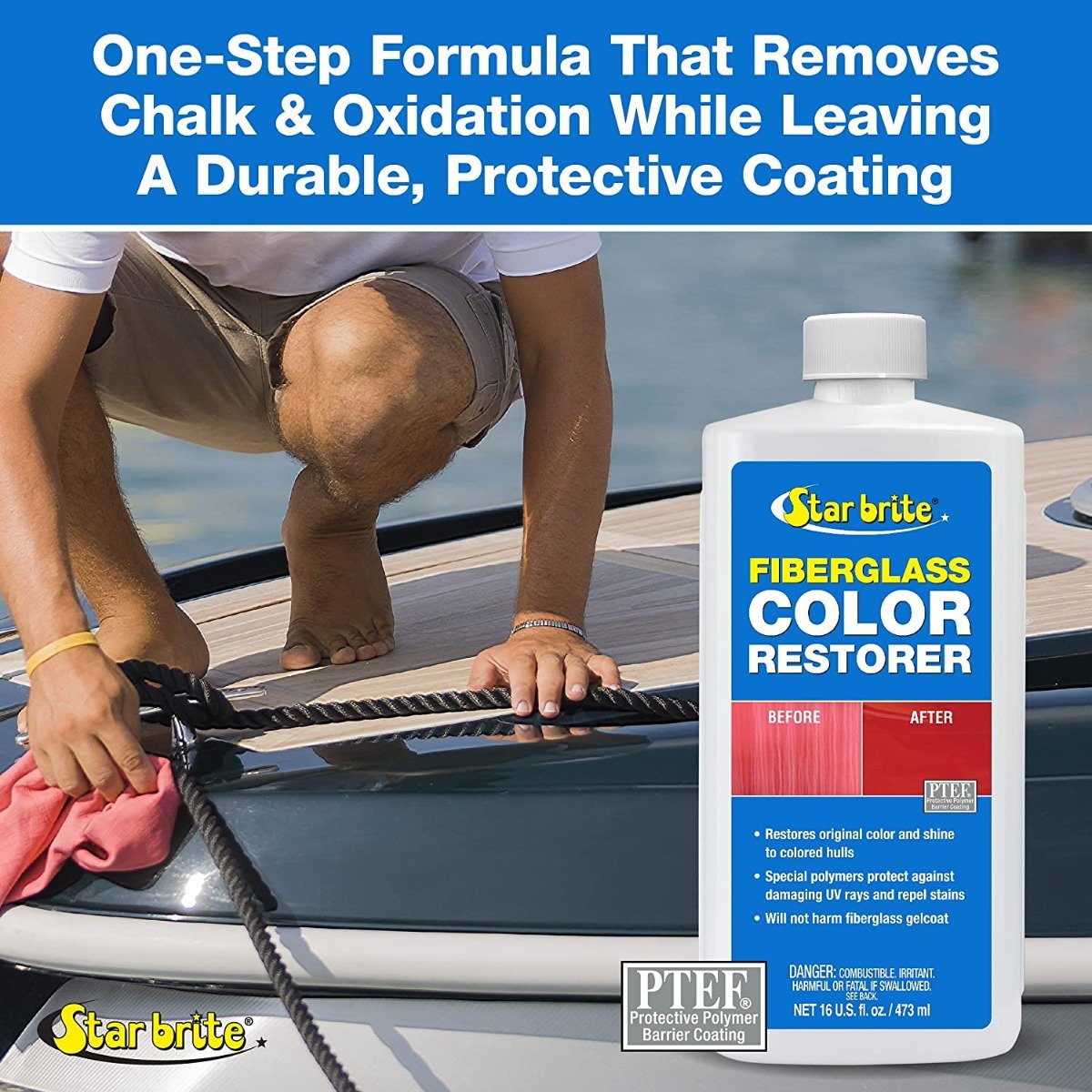 Starbrite - Fiberglass Color Restorer with PTEF - 16 oz. - 81816