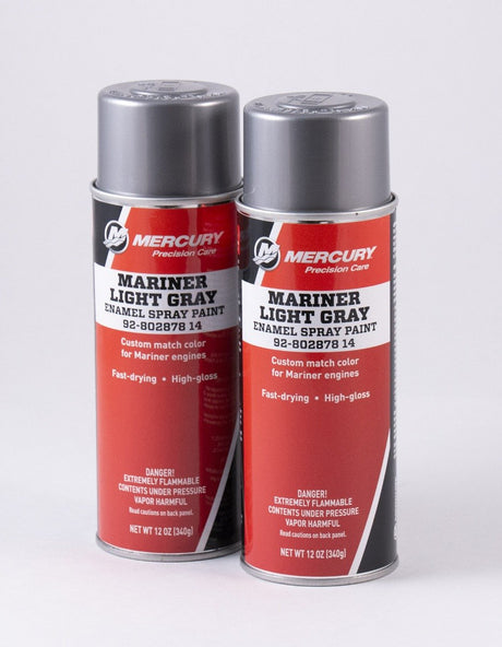 Mercury Outboard Engine Paint - Mariner Light Gray - 80287814 - 2 Pack
