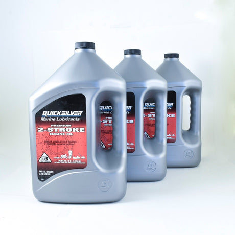 Quicksilver 2-Stroke Premium TCW3 Marine Engine Oil - 92-858022Q01 - Gallon - 3 Pack