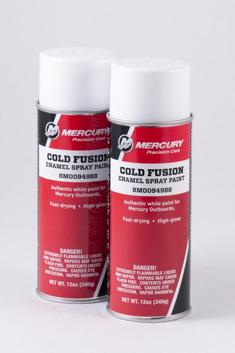 Mercury Marine Engine Paint - Cold Fusion White - 8M0094988 - 2 Pack