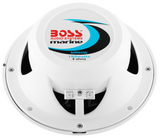 Boss Audio - MR50W 5.25" Round Marine Speakers - Pair - White - MR50W