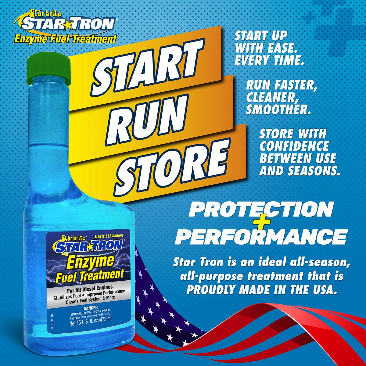 Starbrite - Star Tron Enzyme Fuel Treatment - Super Concentrated Diesel Formula - 16 oz - 93116