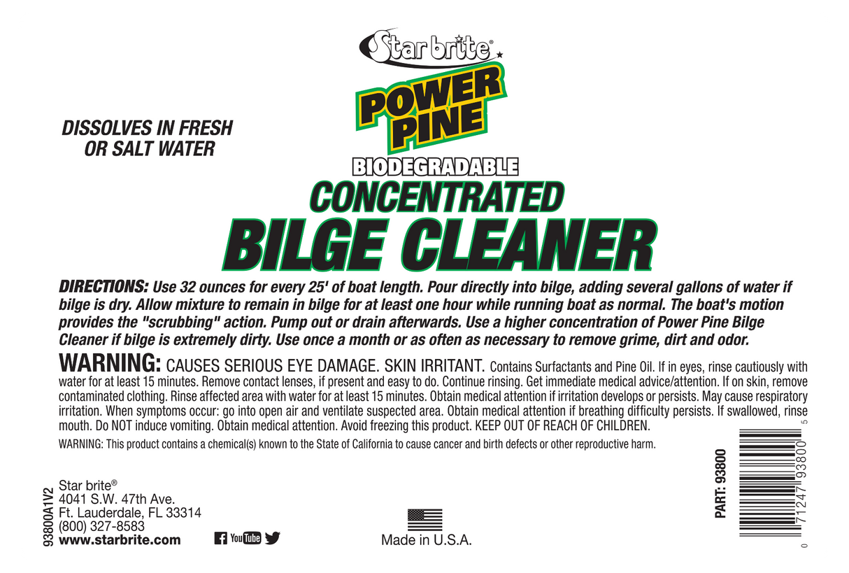 Starbrite - Power Pine Bilge Cleaner - 1 Gallon - 93800