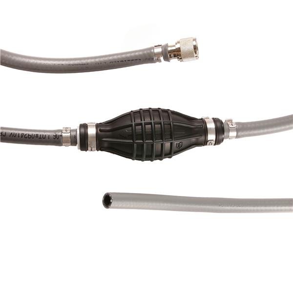 Attwood Marine - Fuel Line Hose Kit w/ Universal Sprayless Connector - For Force - 3/8" x 6' - 93806FUS7