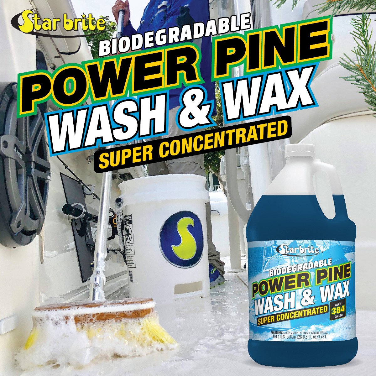 Starbrite - Power Pine Wash & Wax - 32 oz. - 94732