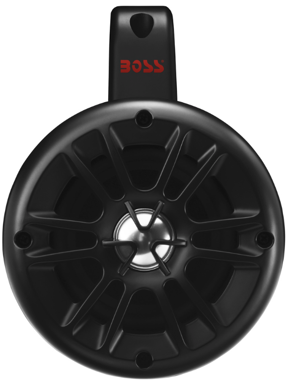 Boss Audio - BM40AMPBT 4" 2-Way Amplified Roll Cage/Waketower Speaker Pods with Bluetooth Controller - BM40AMPBT