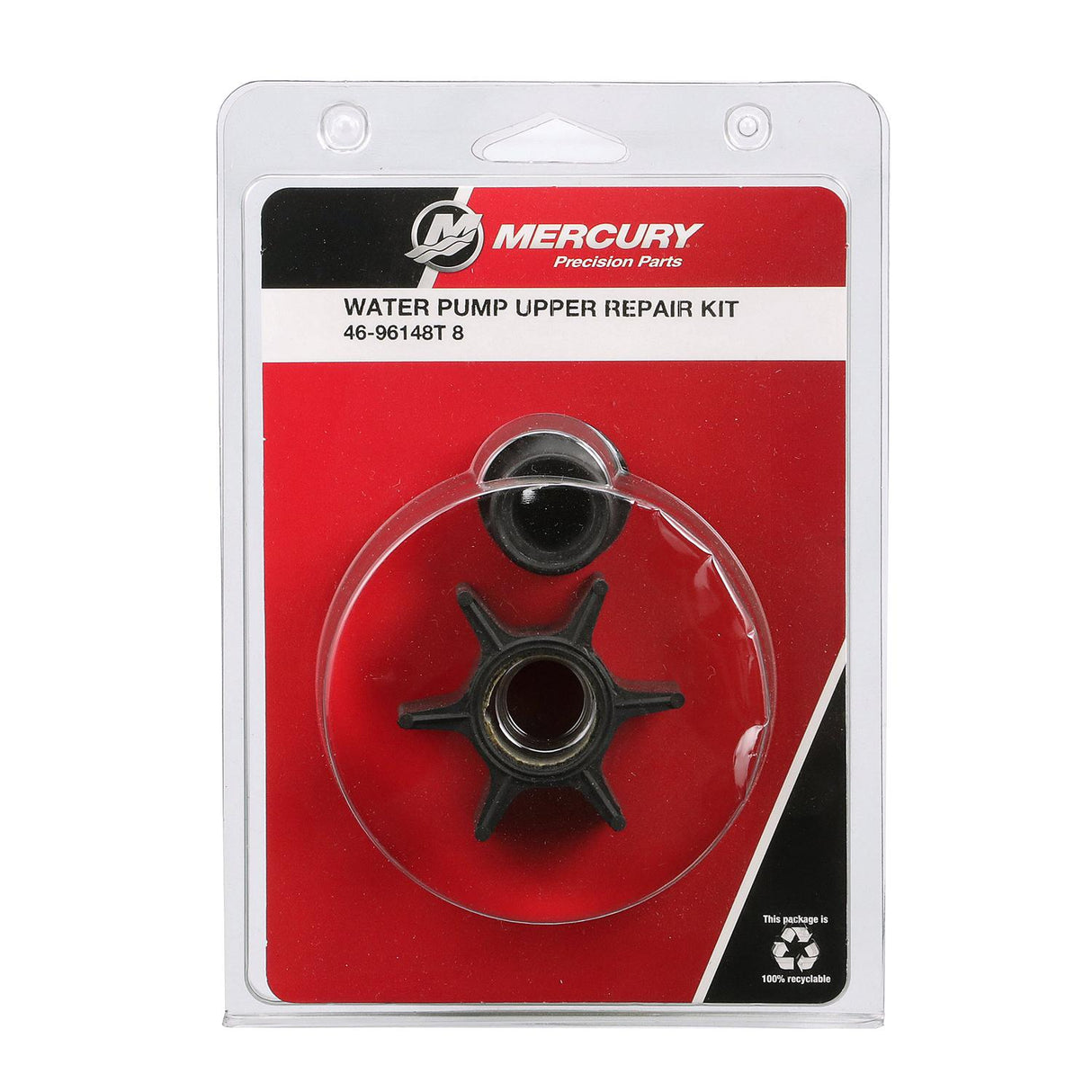 Mercury Mercruiser - Water Pump Upper Repair Kit - Fits Mercury/Mercruiser 65 HP through V-6 Outboards & Mercruiser I/R/MR/Alpha Drives - 46-96148T8