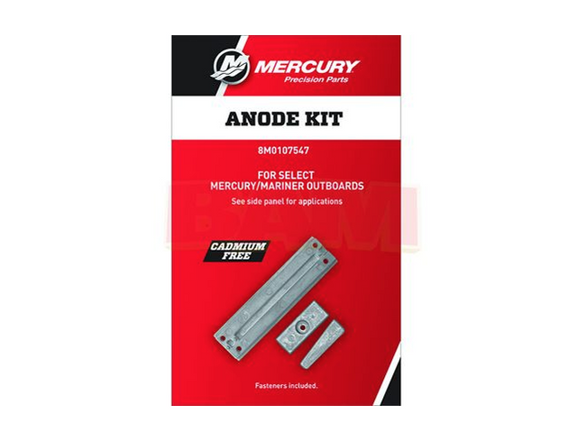 Mercury 97-8M107547 Outboard Aluminum Anode Kit - Fits 40 - 50 - 60 - 75 - 90 - 115 HP EFI Four Stroke