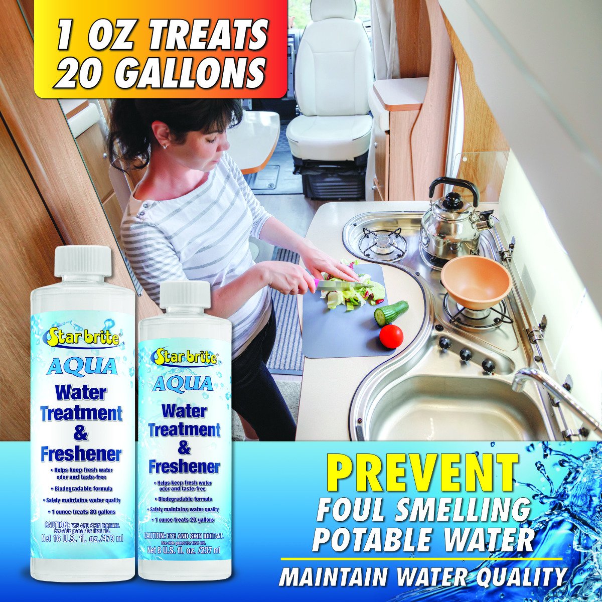 Starbrite - Aqua Water Treatment & Freshener - 8 oz. - 97008