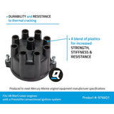 Mercury Mercruiser - Distributor Cap - Fits Ford & GM V-8 Engines with Prestolite Conventional Ignition - 392-9766Q1