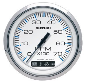 Suzuki - Tachometer w/Monitor - White - 990C0-80101