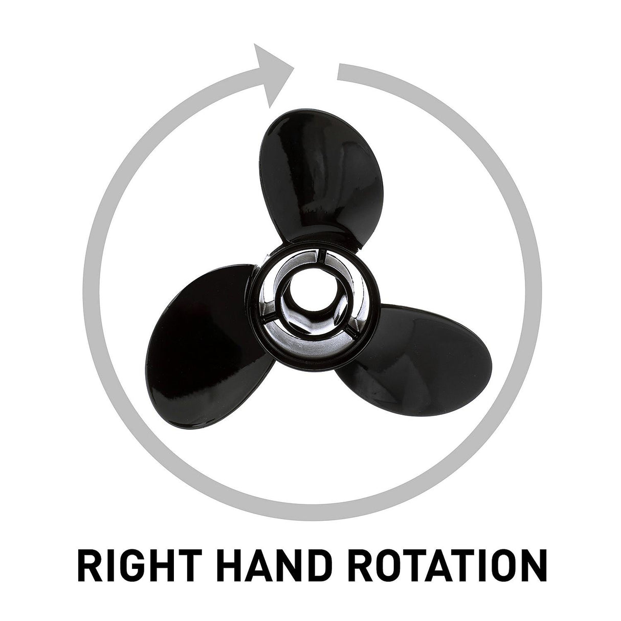 Mercury - Black Diamond Quicksilver Propeller - 3-Blade - 40 to 60 HP - 11.3 Dia. - 10 Pitch - QA2064X