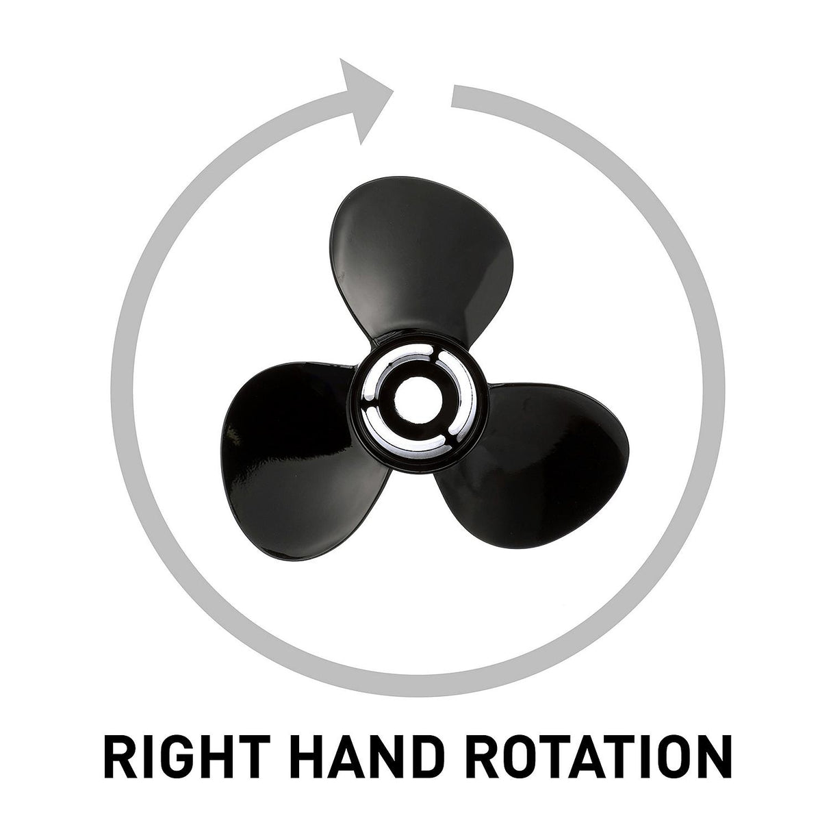 Mercury - Black Diamond Quicksilver Propeller - 3-Blade - 40 to 125 HP - 14 Dia. - 13 Pitch - QA2032X