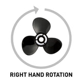 Mercury - Black Diamond Quicksilver Propeller - 3-Blade - 40 to 125 HP - 12.8 Dia. - 21 Pitch - QA2040X