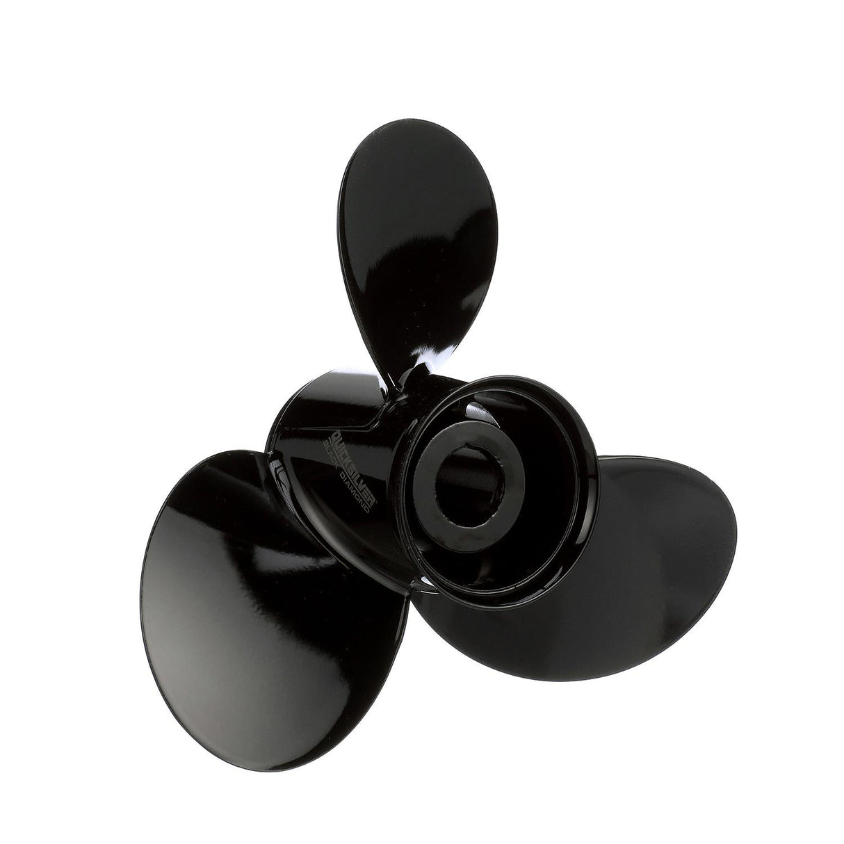 Mercury - Black Diamond Quicksilver Propeller - 3-Blade - 85 to 140 HP Evinrude - Johnson V-4 - 14 Dia. - 13 Pitch - QA3832X