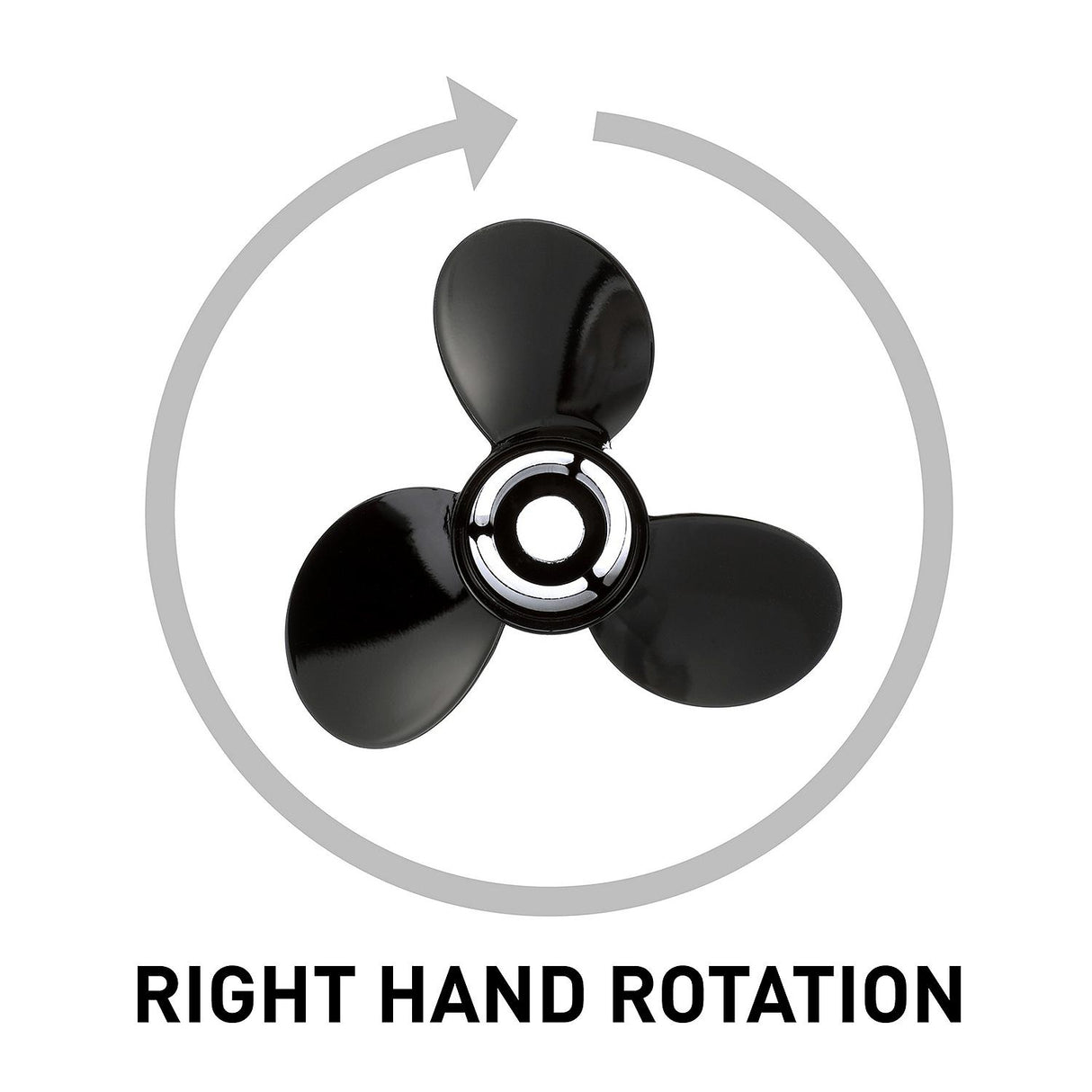 Mercury - Black Diamond Quicksilver Propeller - 3-Blade - 85 to 140 HP Evinrude - Johnson V-4 - 13.8 Dia. - 15 Pitch - QA2208X