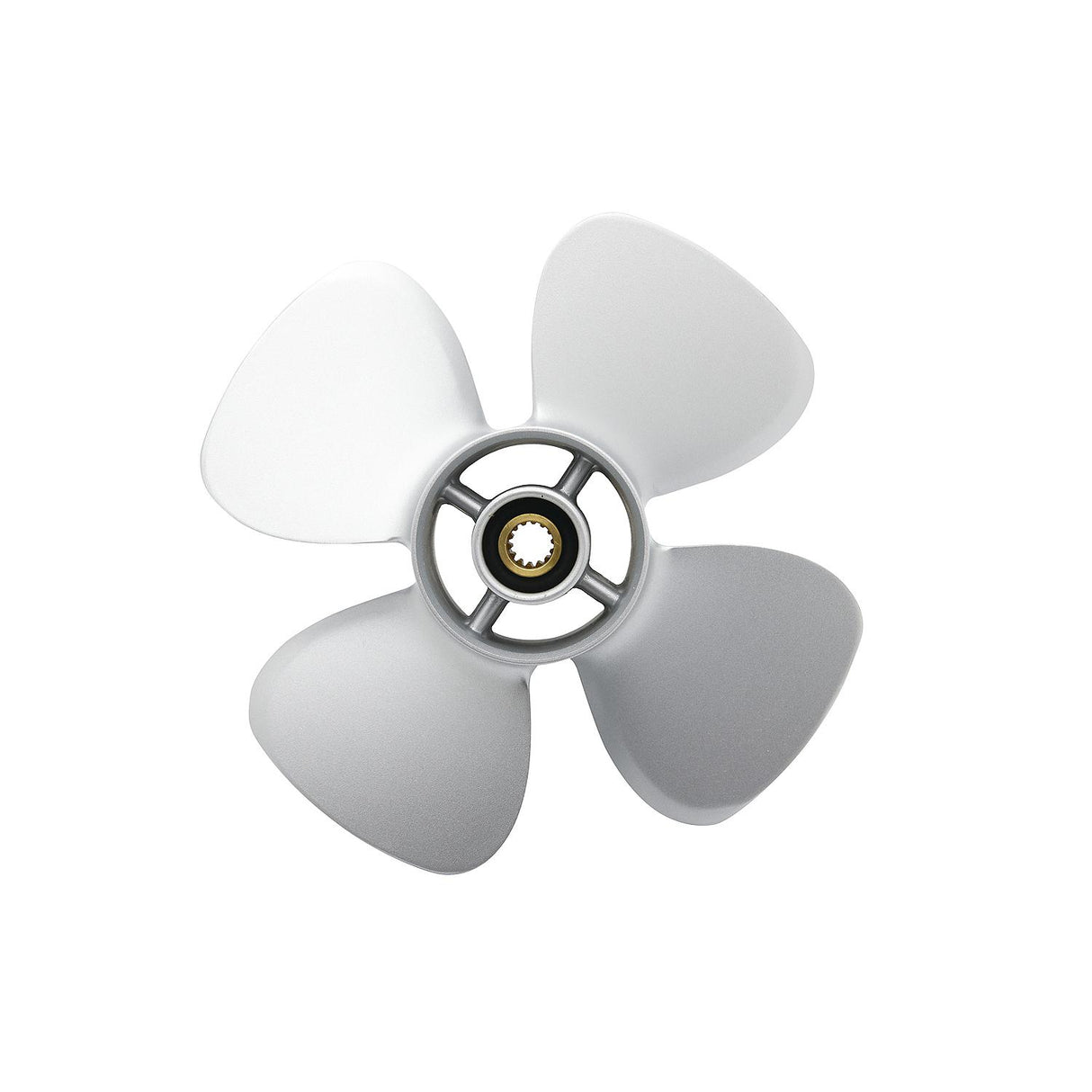 Mercury - Black Max Aluminum Kicker Propeller - 4-Blade - 9.9 HP Bigfoot / Command Thrust FourStroke (2005 and newer), 9.9 HP Pro Kicker (all years), 15 - 20 HP FourStroke (2008 and newer) - 10 Dia. - 7 Pitch - 48-812948A10