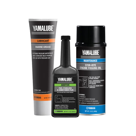 Yamaha Winterizing Kit – 12 oz Stabilizer, Stor-Rite Fogging Oil & Marine Grease (10 oz)