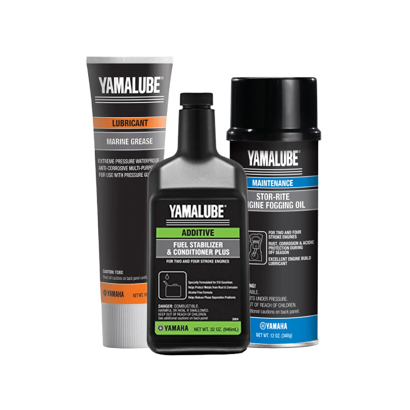 Yamaha Winterizing Kit – 32 oz Stabilizer, Stor-Rite Fogging Oil & Marine Grease (10 oz)