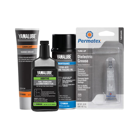 Yamaha Premium Winterizing Kit – 32 oz Stabilizer, Stor-Rite Fogging Oil, Marine Grease & Dielectric Grease