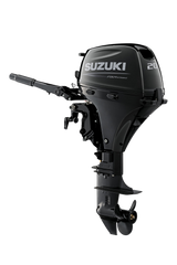 Suzuki Portable DF20ATHL Outboard - 20" Shaft | Tiller Handle | Electric Start | Power Tilt | 20 HP | 122 Lbs | Nebular Black