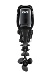 Suzuki Mid-Size DF60ATHL Outboard - 20" Shaft | Tiller Handle | Electric Start | Power Trim & Tilt | 60 HP | Nebular Black