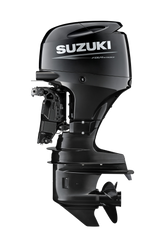 Suzuki Mid-Size DF60ATHL Outboard - 20" Shaft | Tiller Handle | Electric Start | Power Trim & Tilt | 60 HP | Nebular Black