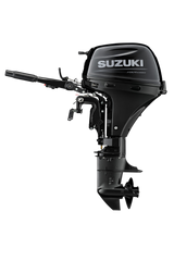 Suzuki Portable DF9.9BL Outboard - 20" Shaft | Tiller Handle | Electric Start | Manual Tilt | 9.9 HP | 99 Lbs | Nebular Black