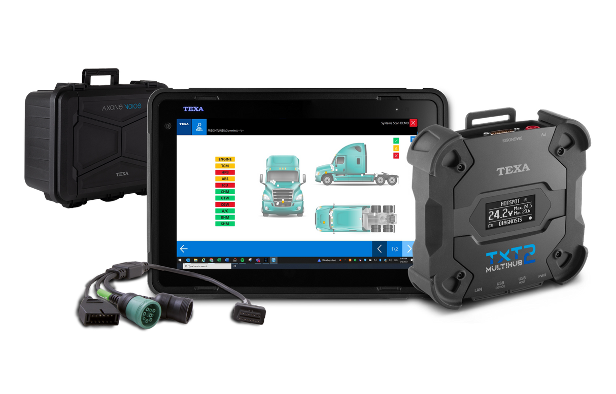 TEXA - AXONE Voice Deluxe Fleet Package | Diagnostic Tablet | DFP