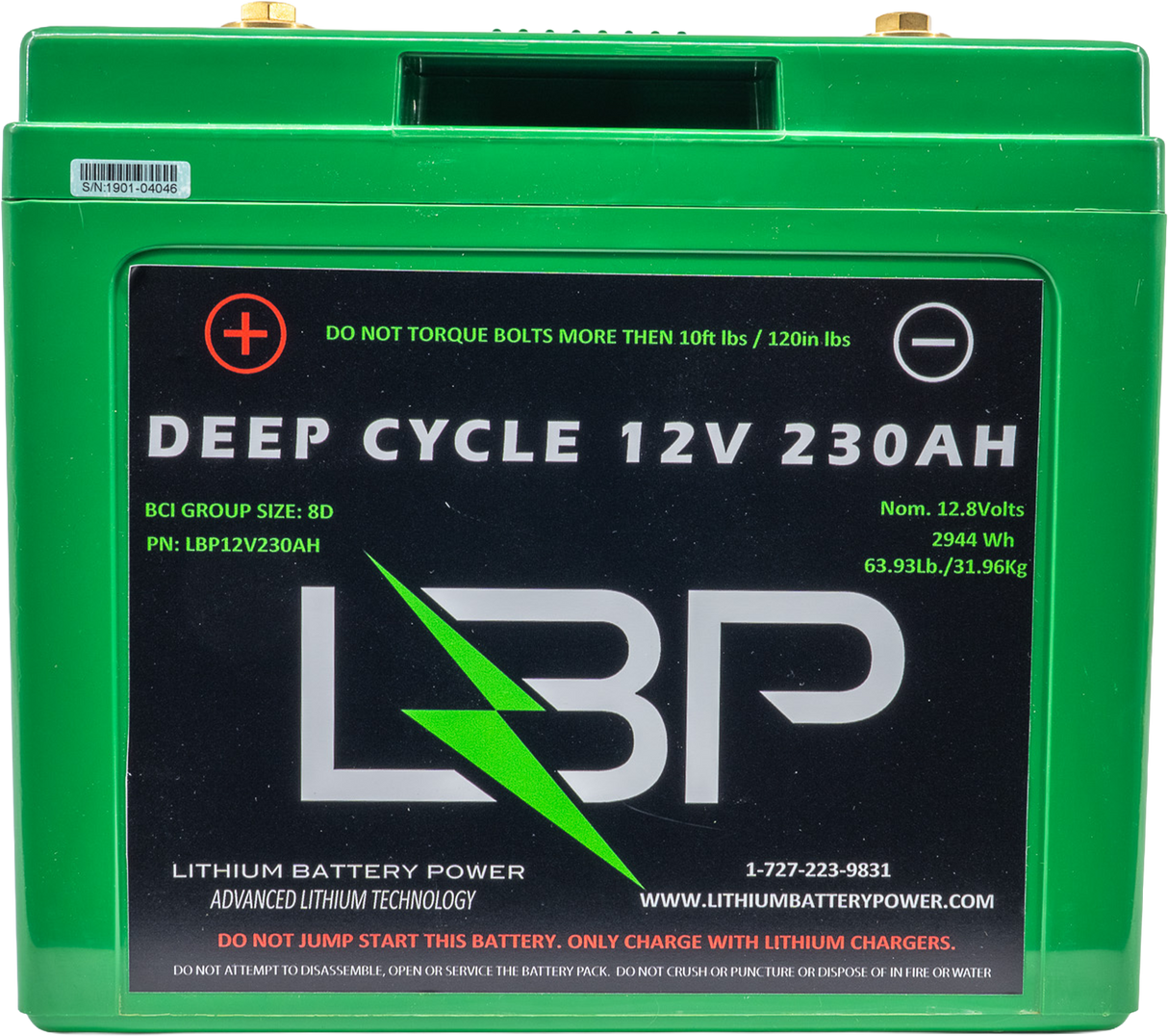 Lithium Battery Power - 12v 230Ah Lithium Battery