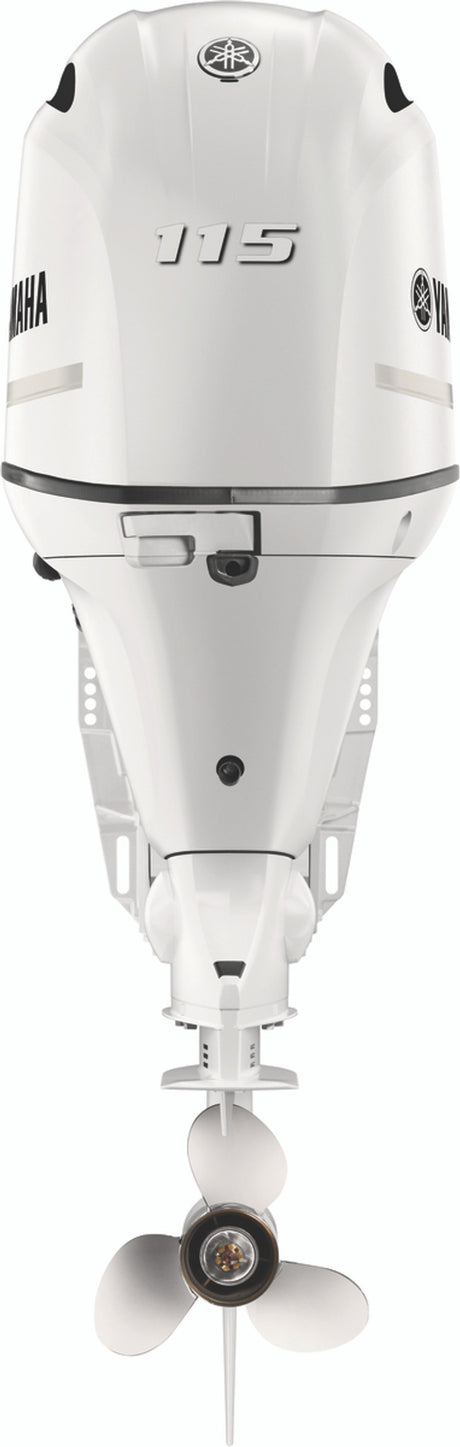 Yamaha F115LB2 Outboard - Pearl White | 20-Inch Shaft | Remote Control | Electric Start | Power Trim & Tilt