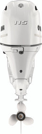Yamaha F115LB2 Outboard - Pearl White | 20-Inch Shaft | Remote Control | Electric Start | Power Trim & Tilt