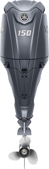 Yamaha F150LD Outboard - 20‑Inch Shaft | Remote Mechanical Control | Electric Start | Power Trim & Tilt | EFI | Traditional Gray