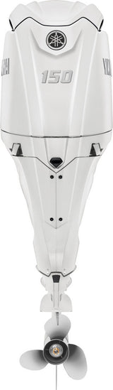 Yamaha LF150XSA4 Oubtoard - 25-Inch Shaft | Digital Electronic Control (DEC) | Electric Start | Power Trim & Tilt | Counter-Rotation | Classic White