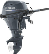 Yamaha F15LEHA Outboard - 20-Inch Shaft | 2-Cylinder | Tiller Handle | Electric Start | Manual Tilt | Gray