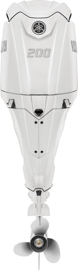 Yamaha F200XSA2 Outboard - 25-Inch Shaft | Digital Electronic Control (DEC) | Electric Start | Power Trim & Tilt | Pearl White