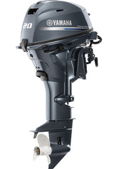 Yamaha F20LWB Outboard - 20-Inch Shaft | Tiller Handle | Manual Start | Manual Tilt | DEC | Gray