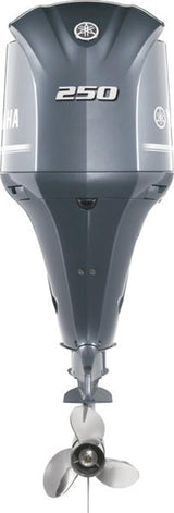 Yamaha F250XSB Outboard - 25-Inch Shaft | DEC (Digital Electronic Control) | Electric Start | Power Trim & Tilt | Gray