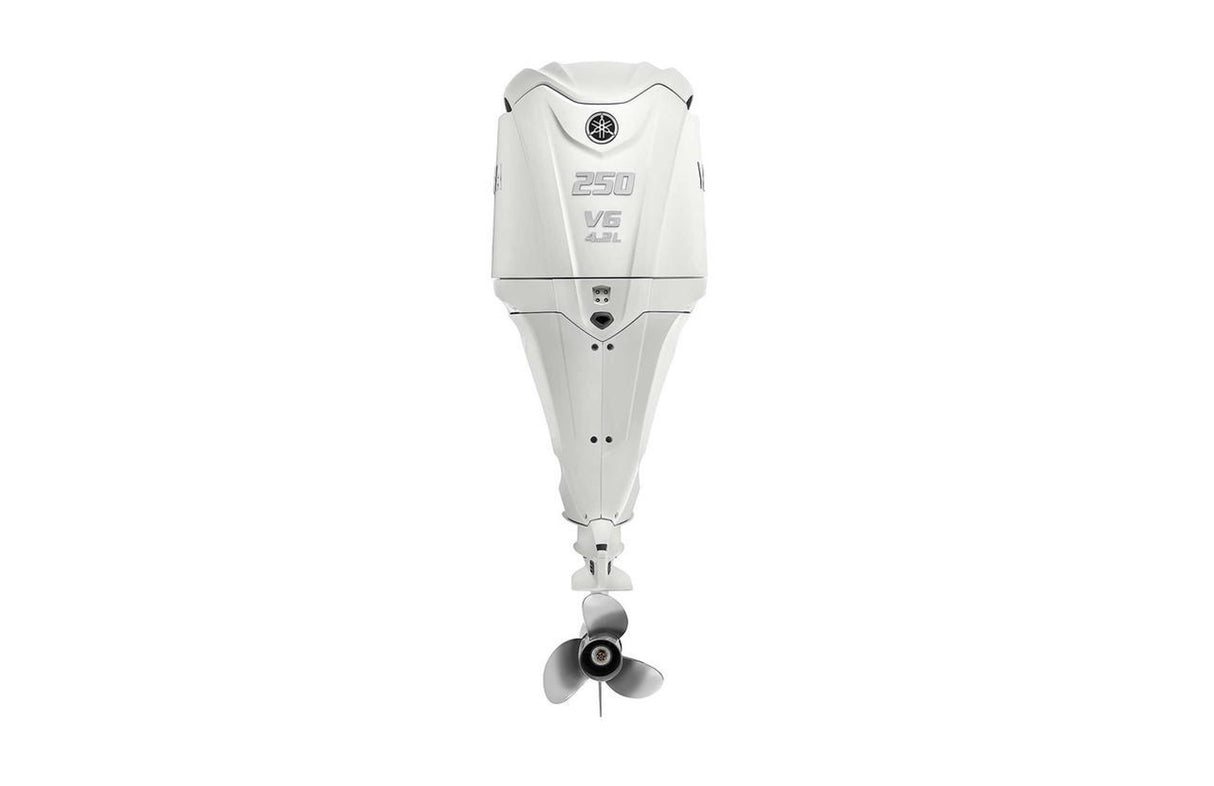 Yamaha LF250ESB2 Outboard - 35-Inch Shaft | Counter Rotation | DEC (Digital Electronic Control) | Electric Start | Power Trim & Tilt | Pearl White