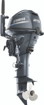 Yamaha F25LWTHC Outboard - 20-Inch Shaft | Tiller Handle | Manual Start | Power Trim & Tilt | DEC | Gray