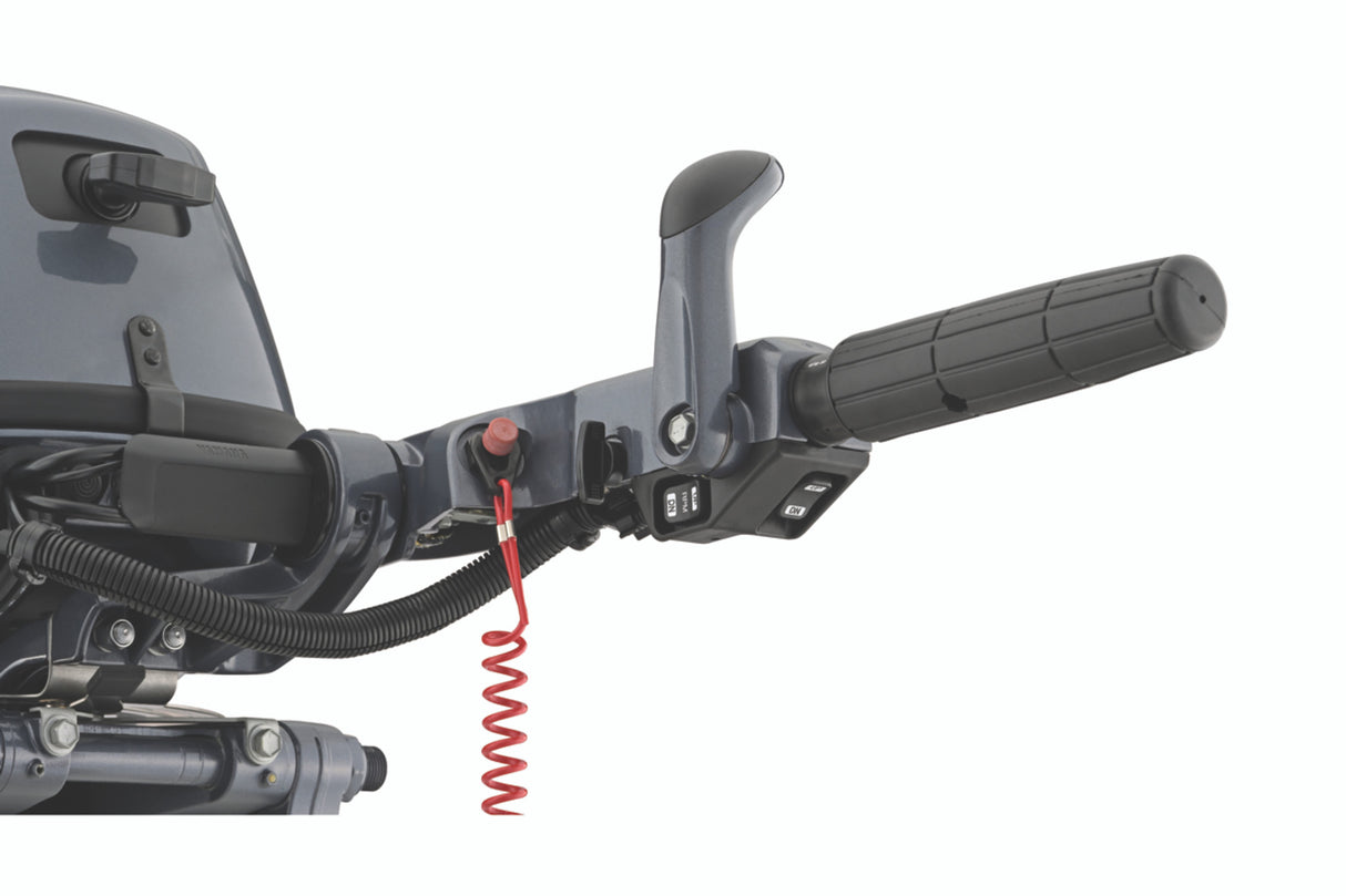 Yamaha F25SWTHC Outboard - 15-Inch Shaft | 2-Cylinder | Tiller Handle | Electric & Manual Start | Power Trim and Tilt | Gray