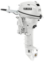 Yamaha F25LWTHC2 Outboard - 20-Inch Shaft | 2-Cylinder | Tiller Handle | Electric & Manual Start | Power Trim & Tilt | Pearl White