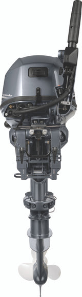 Yamaha F25SWTHC Outboard - 15-Inch Shaft | 2-Cylinder | Tiller Handle | Electric & Manual Start | Power Trim and Tilt | Gray