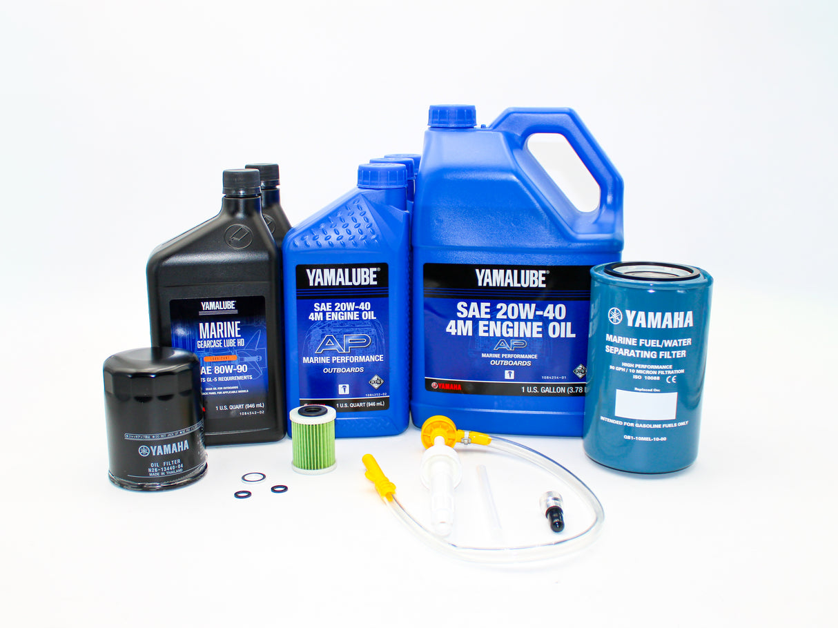 Yamaha F350 V8 20 Hour Service Maintenance Kit Yamalube 20W-40