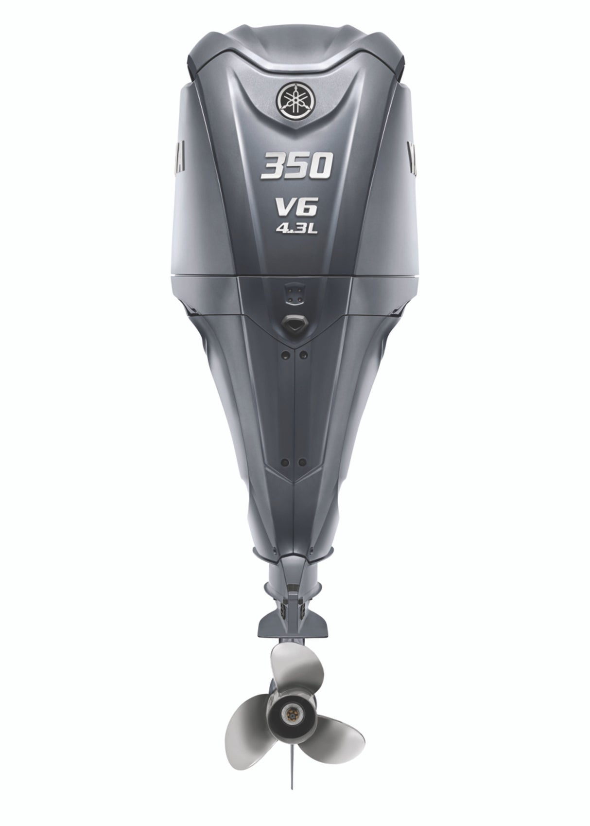 Yamaha LF350ESA Outboard - 35-Inch Shaft | 4.3-Liter V6 | Digital Electronic Control | Electronic Fuel Injection | Electric Start | Power Trim and Tilt | Gray | Counter Rotation