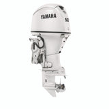 Yamaha F50LC2 Outboard - 20-Inch Shaft | Remote Control | Electric Start | Power Trim & Tilt | Pearl White