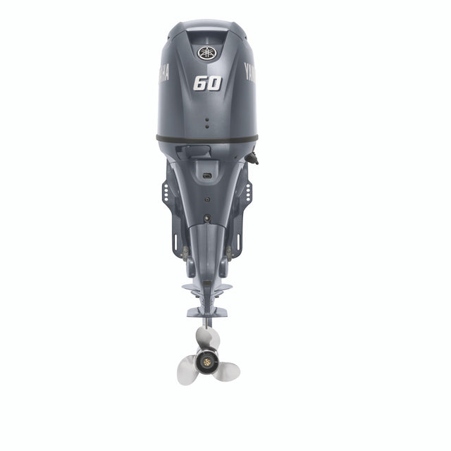 Yamaha F60LC Outboard - 20-Inch Shaft | Remote Control | Electric Start | Power Trim & Tilt | Gray