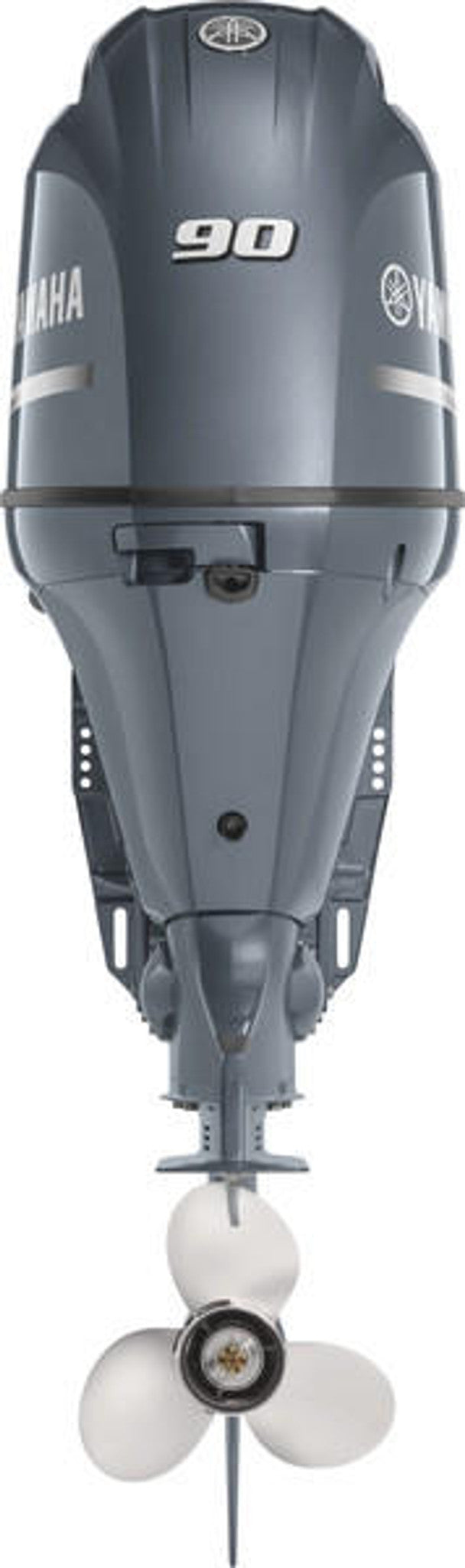 Yamaha F90XB Outboard - 25-Inch Shaft | Remote Control | Electric Start | Power Trim &amp; Tilt | Gray