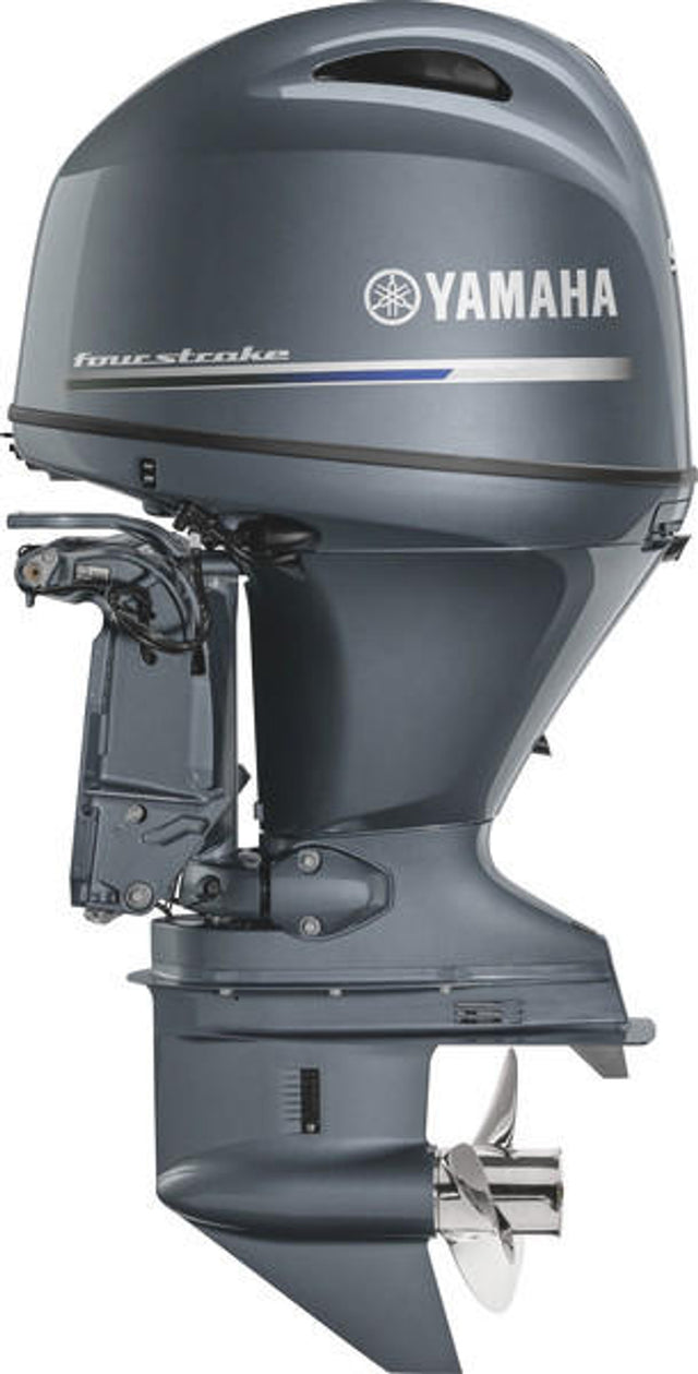 Yamaha F90LB Outboard - 20-Inch Shaft | Remote Control | Electric Start | Power Trim & Tilt | Gray
